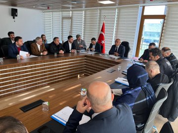 Kaymakamımız Mahmut HERSANLIOĞLU başkanlığında değerlendirme toplantısı yapıldı