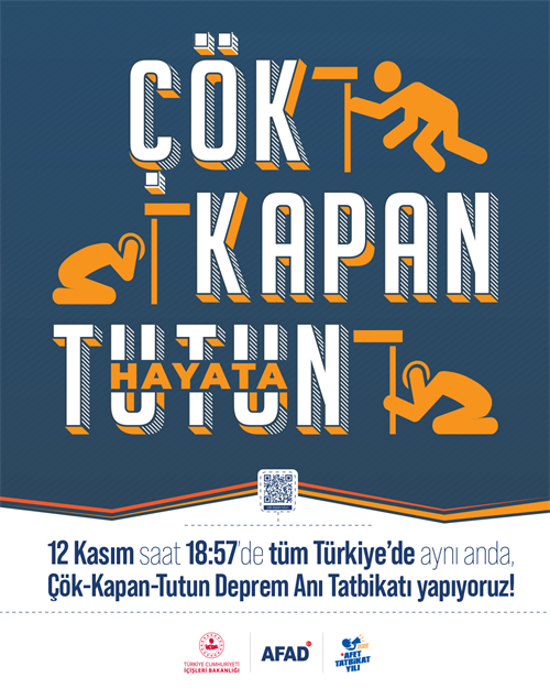 ÇÖK-KAPAN-TUTUN DEPREM ANI TATBİKATI